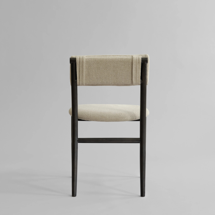 Nama, Dining Chair, Coffee Black-Linen