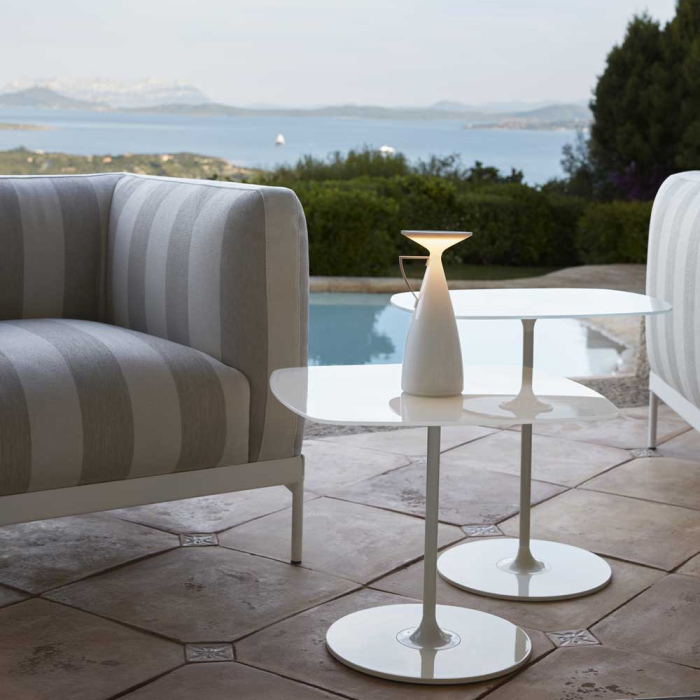 Camomille, Portable Table Lamp, White