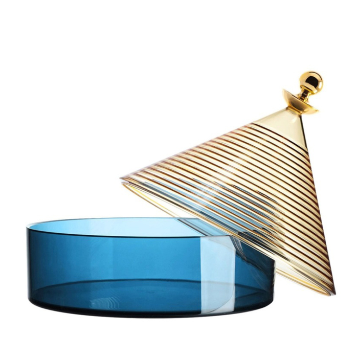 Trullo, Table Container, Yellow-Blue
