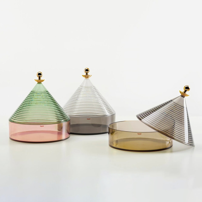 Trullo, Table Container, Yellow-Blue