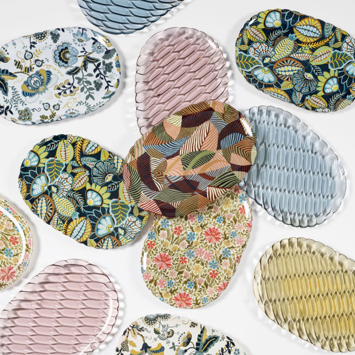 Jellies x Liberty, Tray, Mabelle Cream-Light Blue