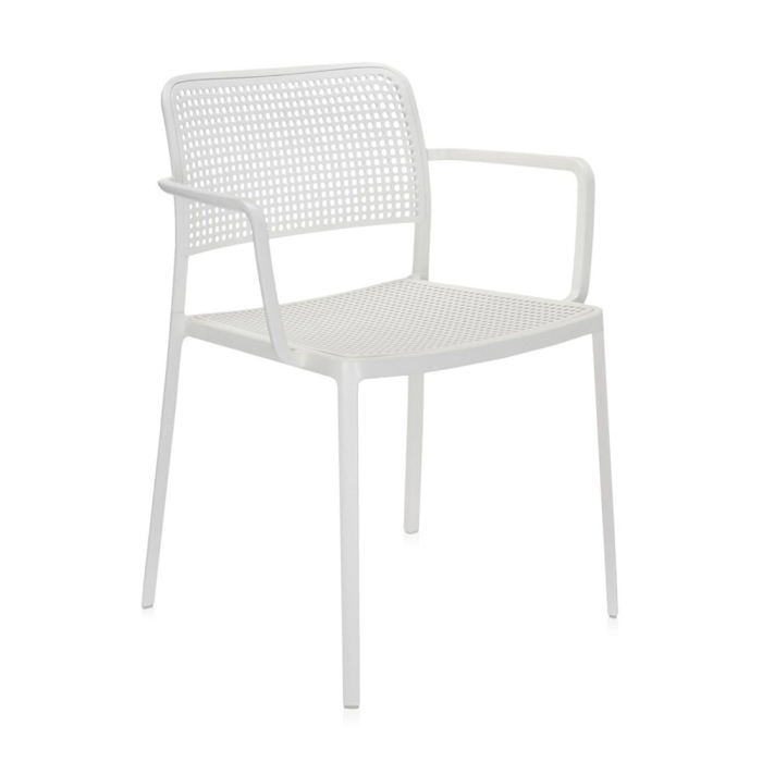 Audrey, Outdoor Dining Chair, White