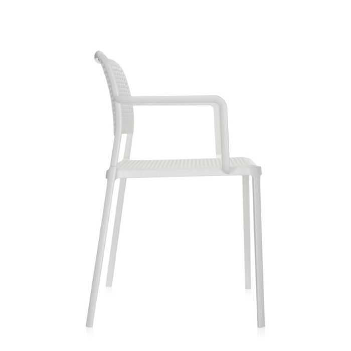 Audrey, Outdoor Dining Chair, White