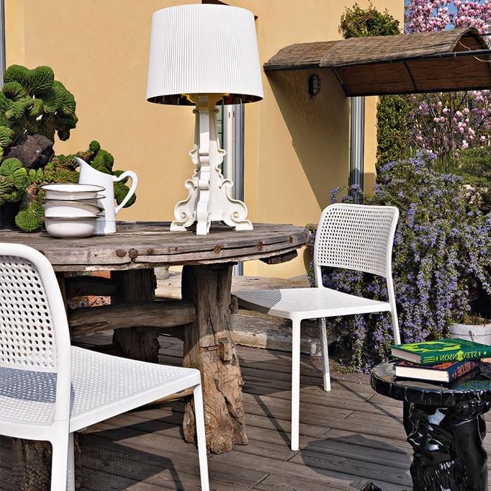 Audrey, Outdoor Dining Chair, White