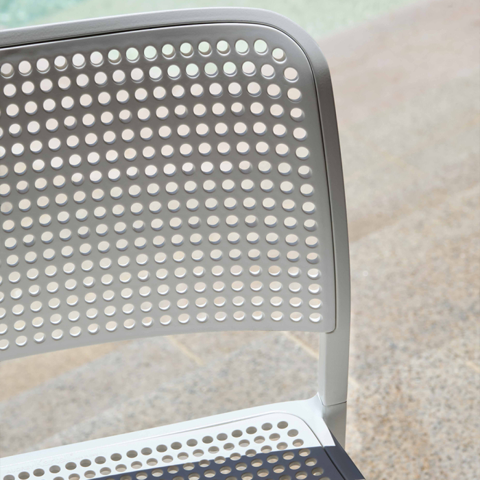 Audrey, Outdoor Dining Chair, White