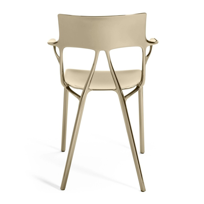 A.I. Metal, Dining Chair, Bronze