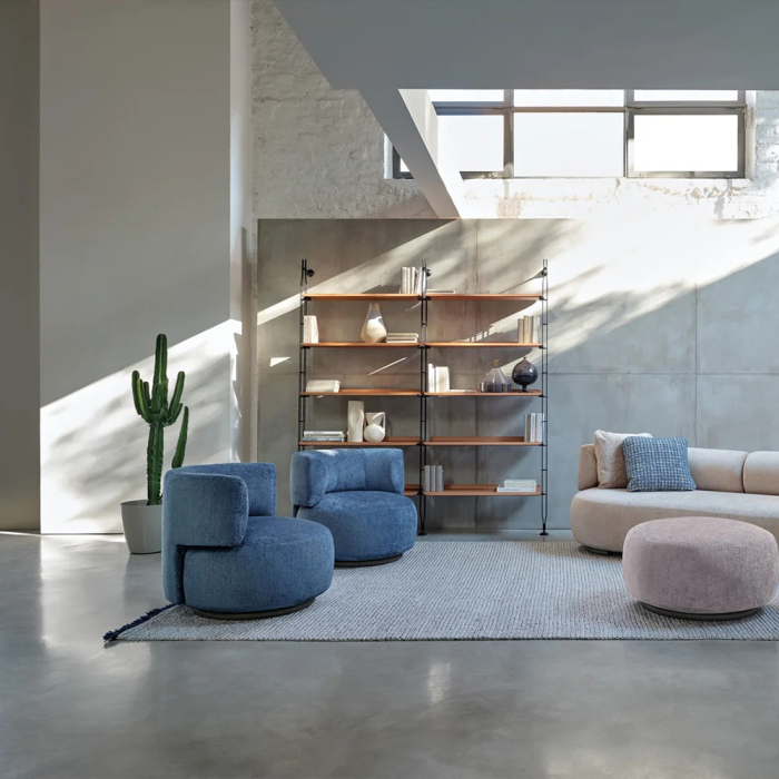 K-Waiting, Lounge Chair, Light Blue