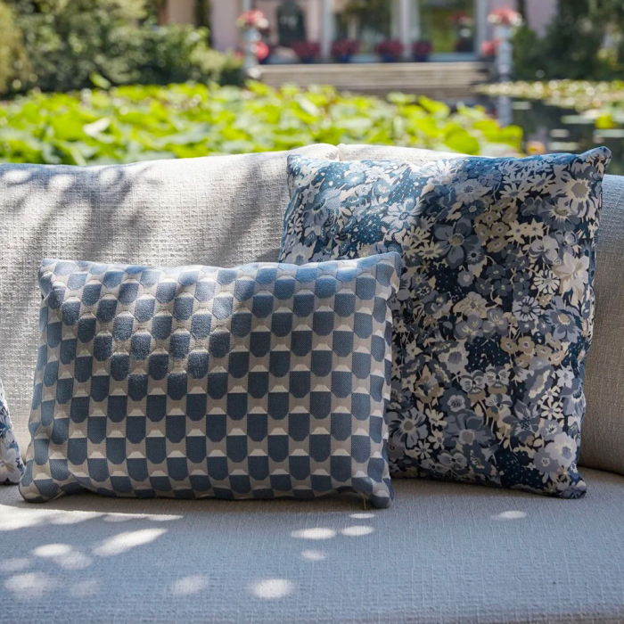 Liberty, Outdoor Cushion, Artemis, Blue, Square