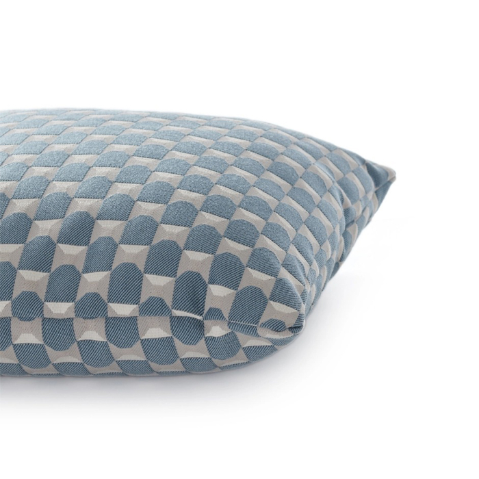 Liberty Obi Check, Outdoor Cushion, Blue, Square