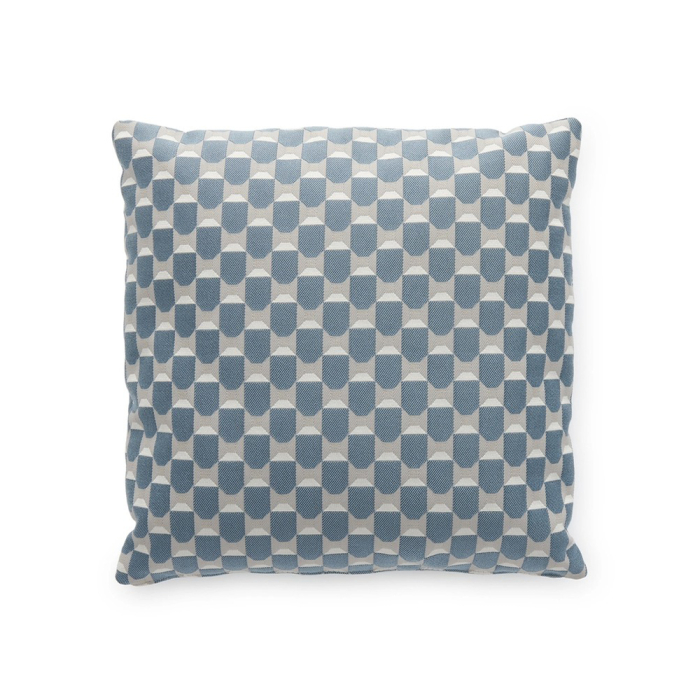 Liberty Obi Check, Outdoor Cushion, Blue, Square
