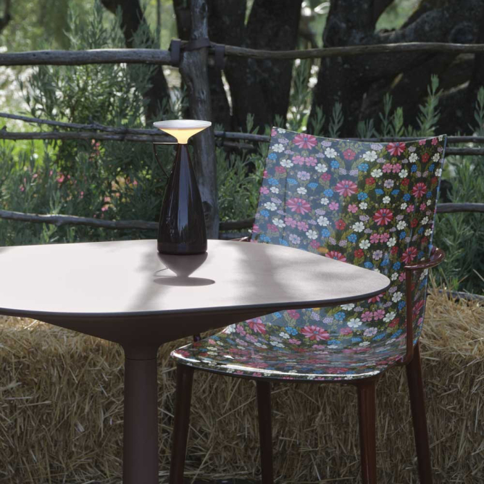 Camomille, Portable Table Lamp, Bordeaux