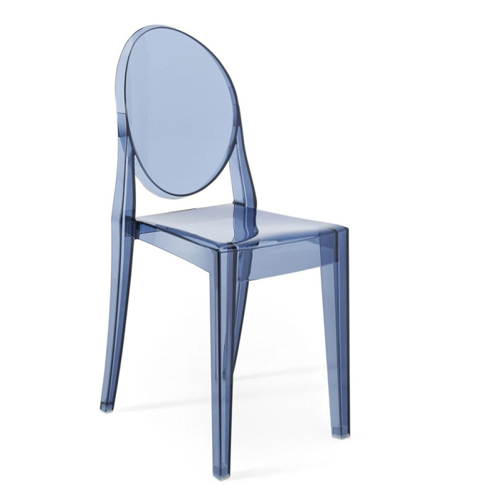 Victoria Ghost, Outdoor Dining Chair, Powder Blue