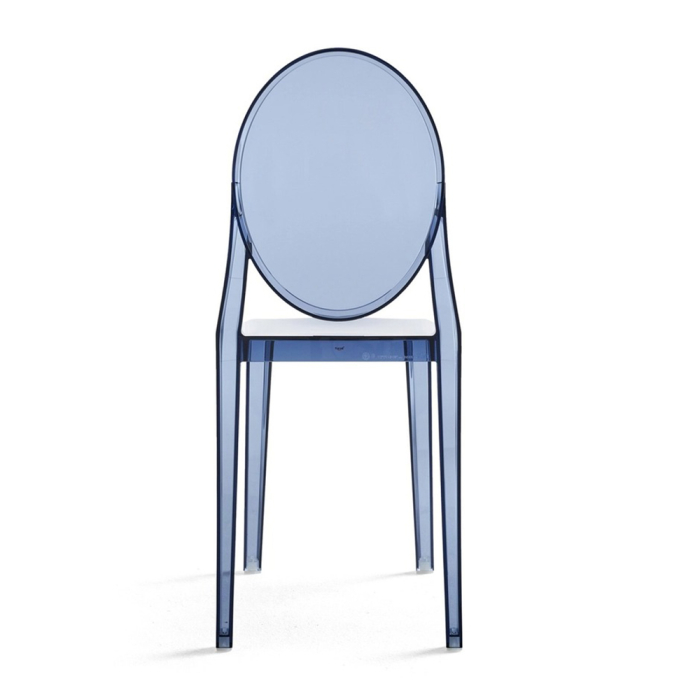 Victoria Ghost, Outdoor Dining Chair, Powder Blue
