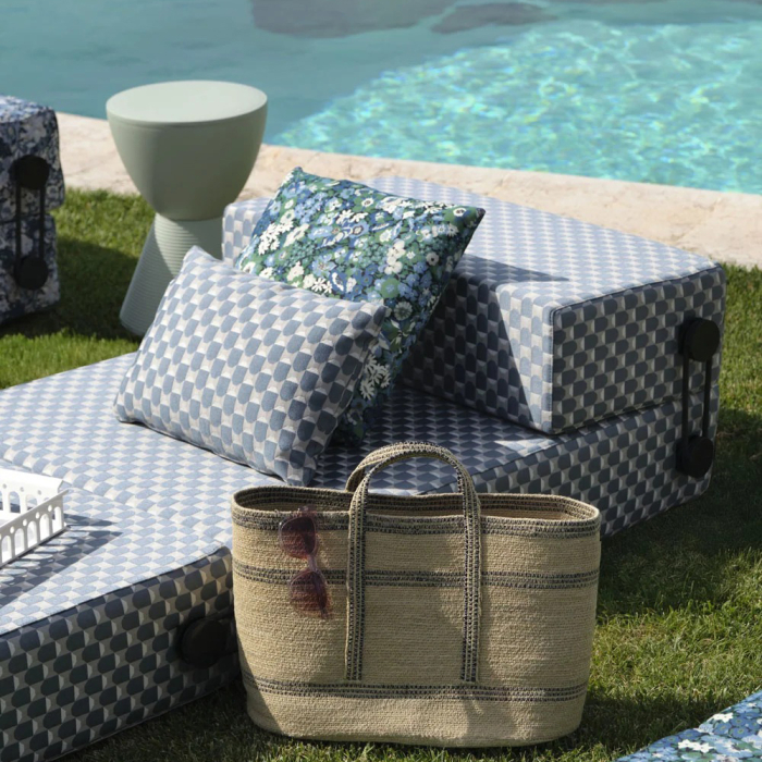Trix, Sunbed, Liberty Obi Check, Blue