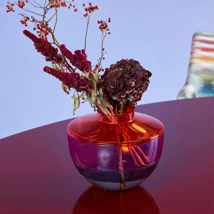 Shibuya, Vase, Grey-Yellow-Blue