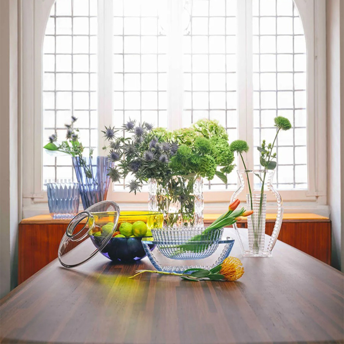 Shibuya, Vase, Grey-Yellow-Blue