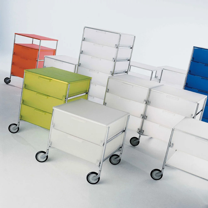 Mobil Mat, Chest of Drawers, Mat White