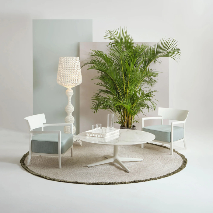 K-Lim, Rug, Grey-Green Fringe, DIA250