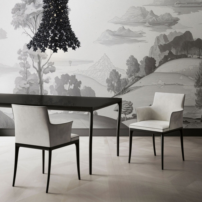 Albert, Dining Table, Black, 190x90
