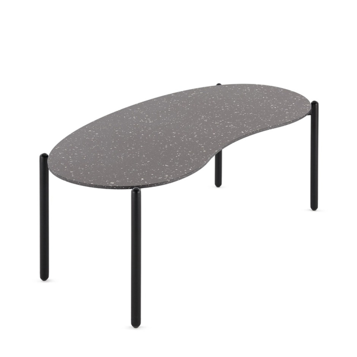 Undique, Coffee Table, Terrazzo-Black, 119 cm