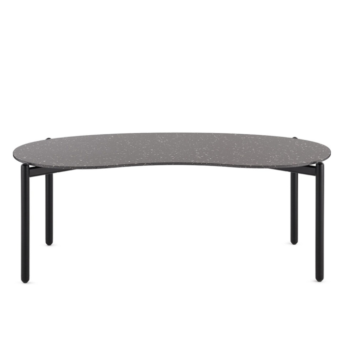Undique, Coffee Table, Terrazzo-Black, 119 cm