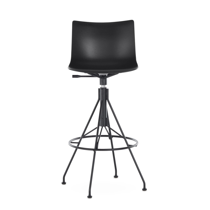 C.Koya, Counter Stool, Black Wood-Black