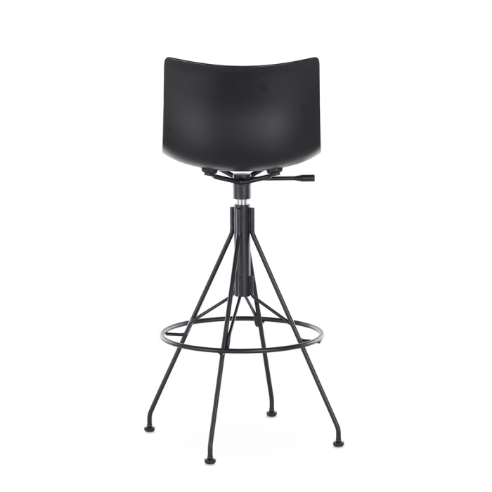 C.Koya, Counter Stool, Black Wood-Black