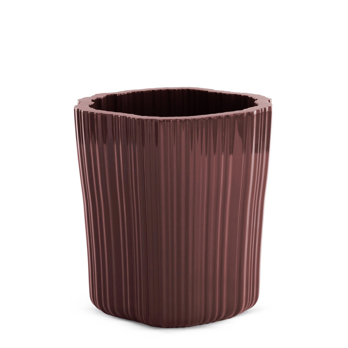 Corteza, Small Cachepot, Burgundy 