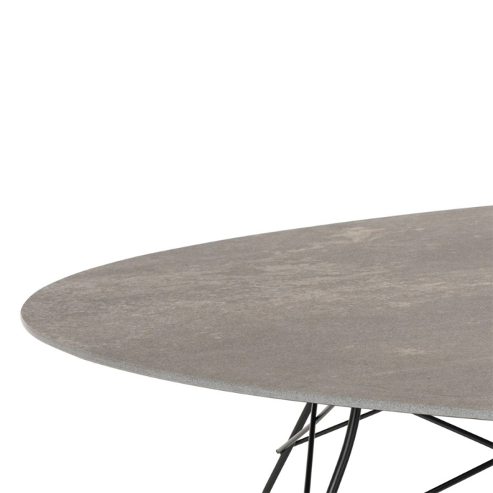 Glossy XXL, Outdoor Dining Table, Aged Bronze