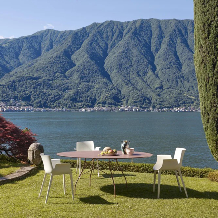Glossy XXL, Outdoor Dining Table, Aged Bronze