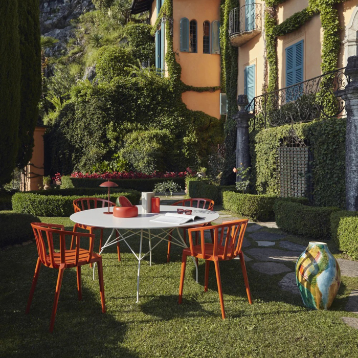 Glossy XXL, Outdoor Dining Table, Aged Bronze