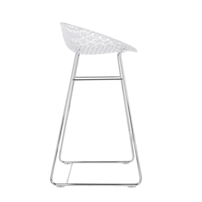 Smatrik, Counter Stool, Crystal-Chrome