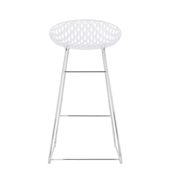 Smatrik, Counter Stool, Crystal-Chrome
