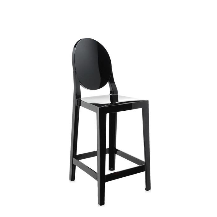 One More, Stool, Glossy Black, 65 cm