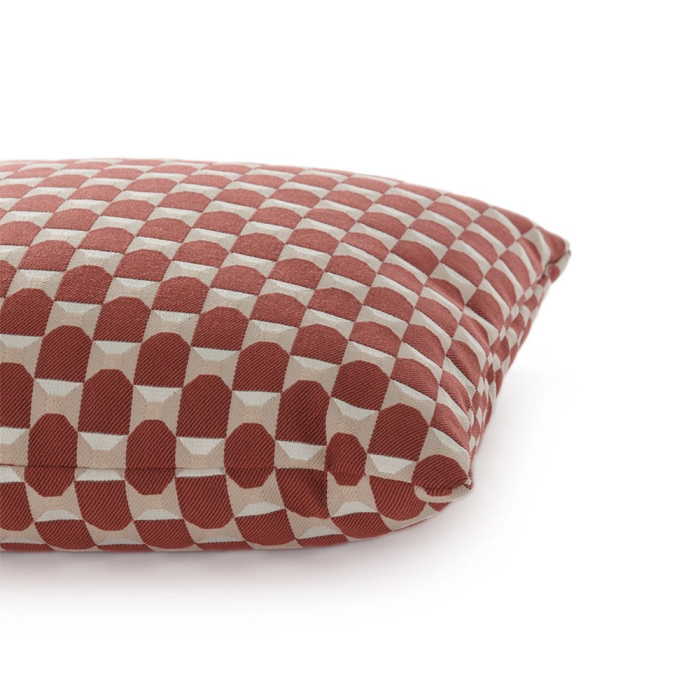 Liberty Obi Check, Outdoor Cushion, Rust, Square