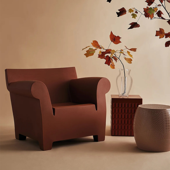 Roy, Outdoor Stool, Dusty Pink