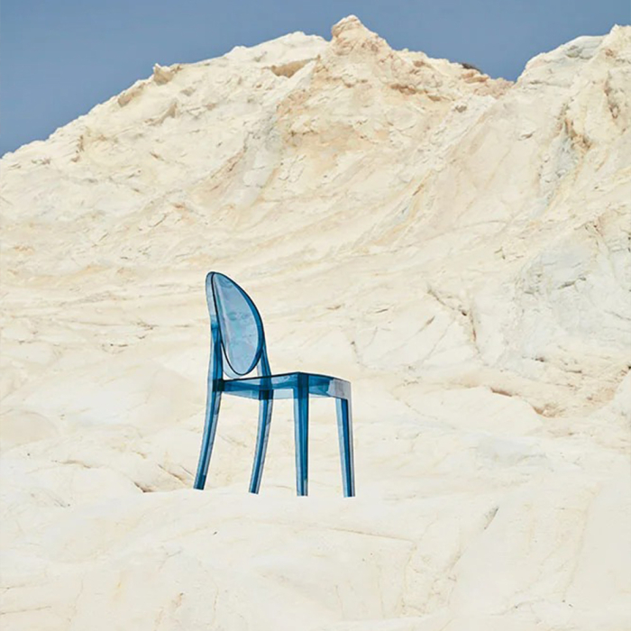 Victoria Ghost, Outdoor Dining Chair, Smoke Grey