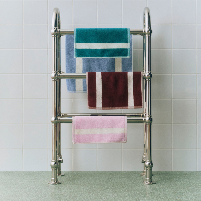 Stripe, Hand Towel, Dusty Blue, 40x60