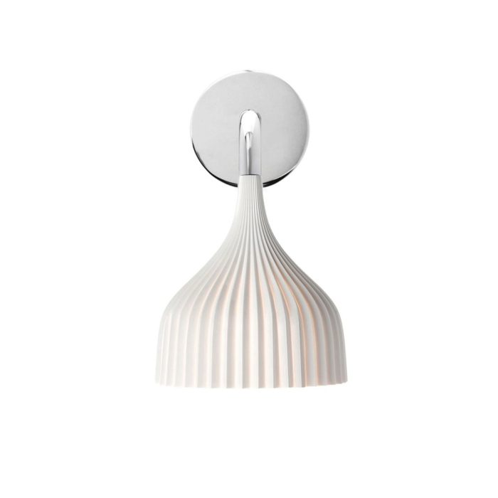 E', Wall Lamp, White