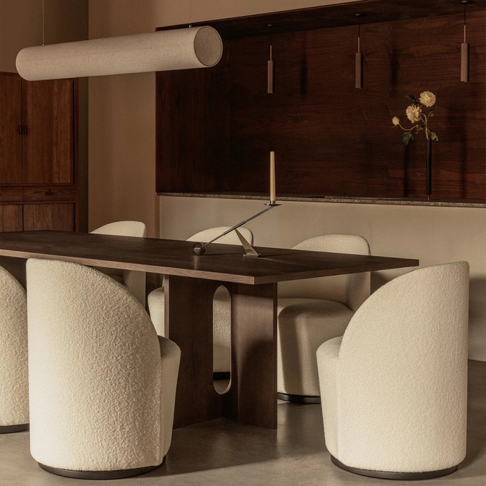 Hashira, Linear Pendant Lamp, Raw