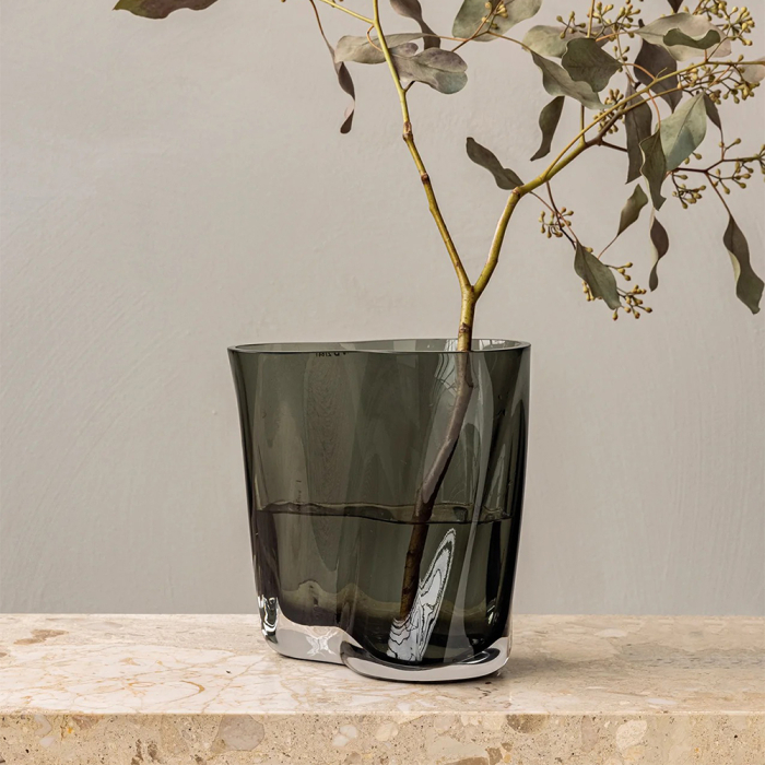 Aer, Vase, Smoke, H19 cm