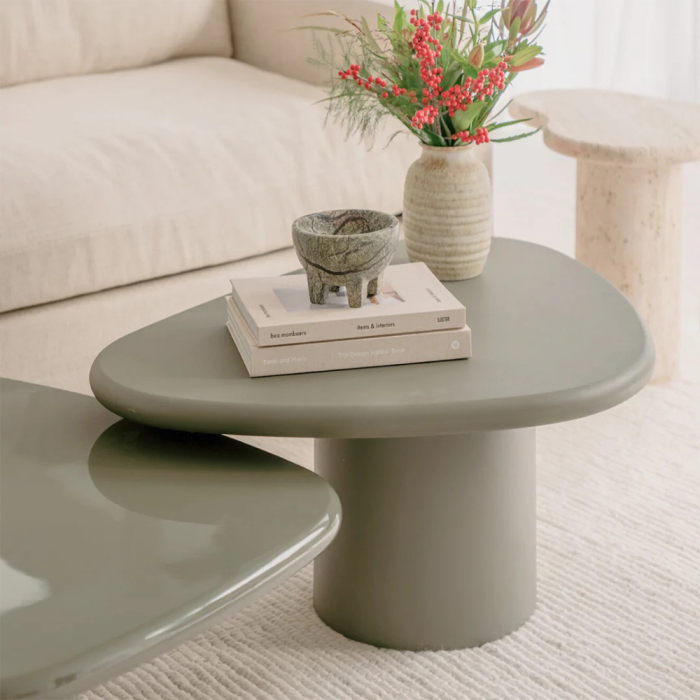 Mouzon, Coffee Table, Shiny Burnt Olive