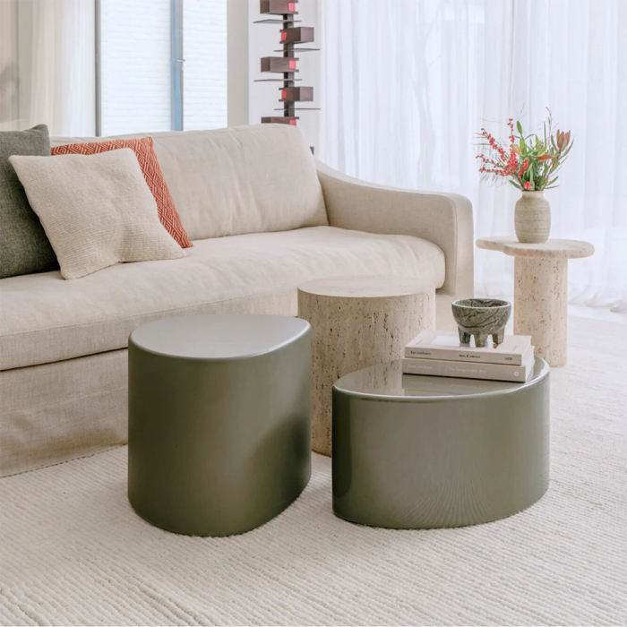 Varzy, Coffee Table, Middle, Latte Shiny