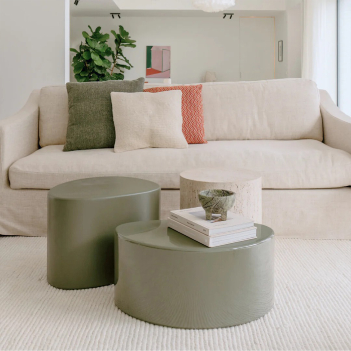 Varzy, Coffee Table, Large, Latte Shiny