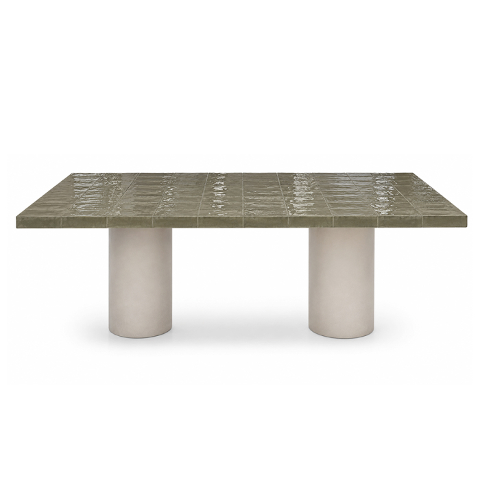 Montfort, Outdoor Dining Table, Moss-Latte