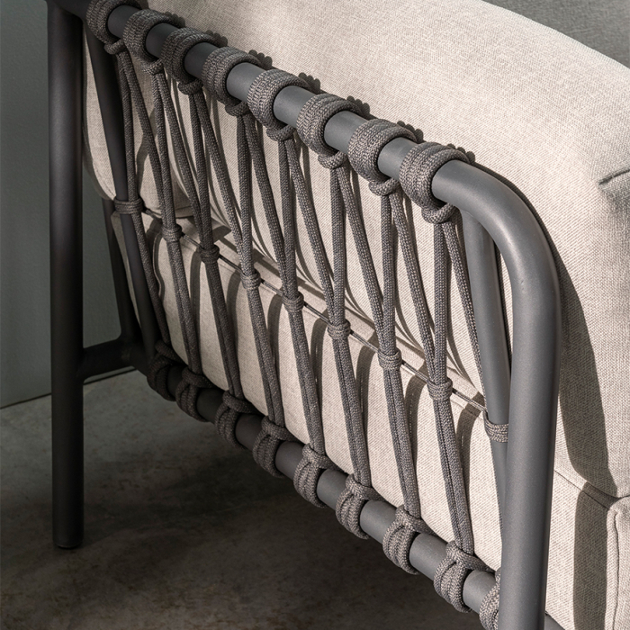 Scott, 3-Seater Outdoor Sofa, Brique-Beige
