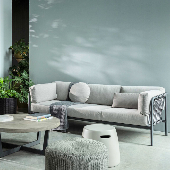 Scott, 3-Seater Outdoor Sofa, Brique-Beige