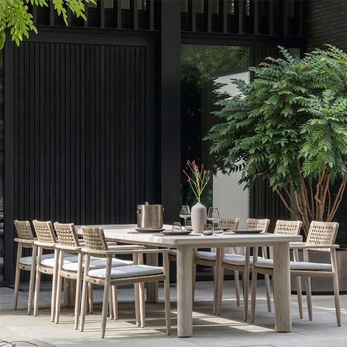 Don, Outdoor Dining Table, Honey Teak