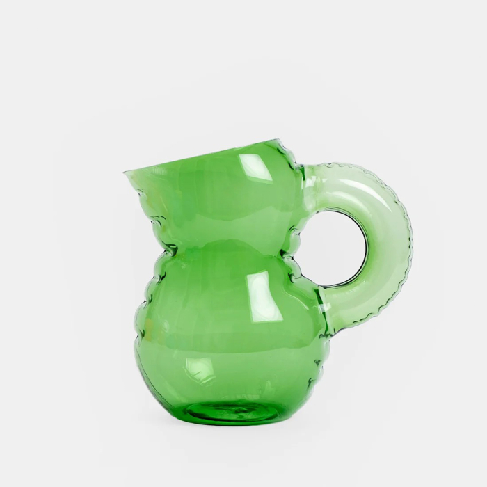 Emily, Glass Jug, Emerald