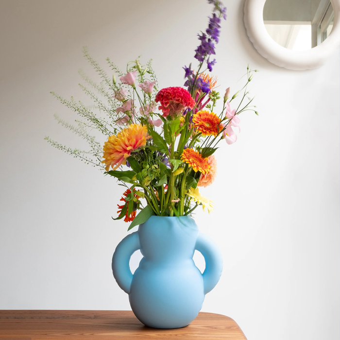 Oscar, Vase, Matte, Indigo